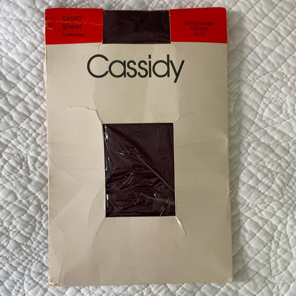 Cassidy Vintage Burgundy Pantyhose